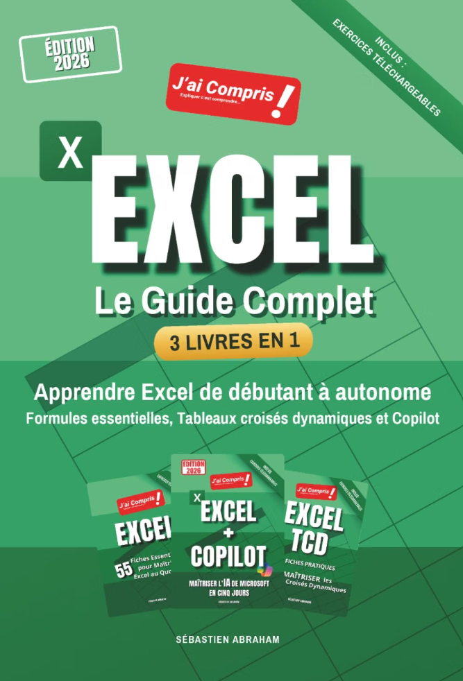 Couverture du livre EXCEL — Le Guide Complet : 3 livres en 1 pour apprendre Excel de débutant à autonome